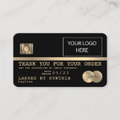 Je creditcard toevoegen Bedankt voor je zakelijke Visitekaartje (Voorkant)