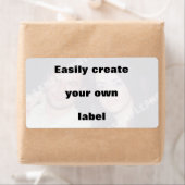 Je creëer je label gemakkelijk. Verwijder de grote (Insitu)