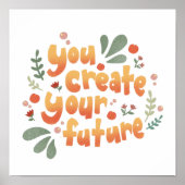 Je Creëer je toekomst Motivatie Poster (Voorkant)