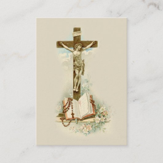 Je Cross St. Francis de Sales Quote Heilige Kaart Visitekaartje (Voorkant)