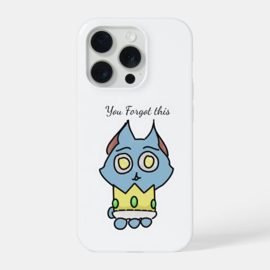 Je Crown telefoonhoesje vergeten iPhone Hoesje (Achterkant)