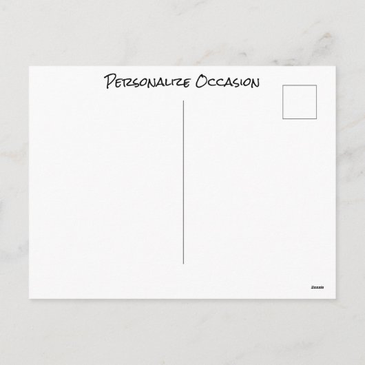 Je dacht niet dat ik zou terugschrijven als je kun feestdagenkaart (Achterkant)