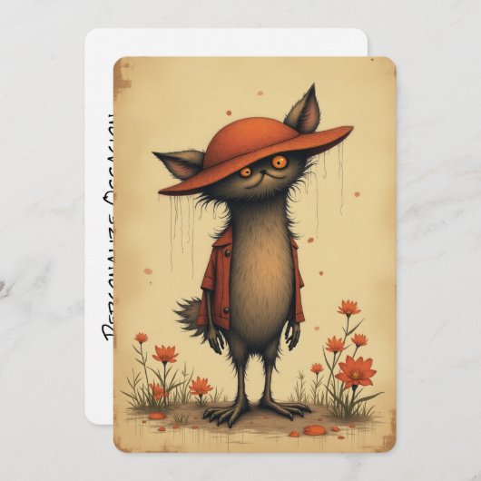 Je dacht niet dat ik zou terugschrijven als je kun feestdagenkaart (Voorkant / Achterkant)