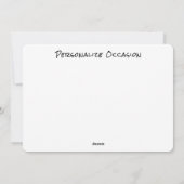 Je dacht niet dat ik zou terugschrijven als je kun feestdagenkaart (Achterkant)