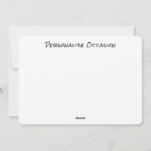 Je dacht niet dat ik zou terugschrijven als je kun feestdagenkaart (Achterkant)