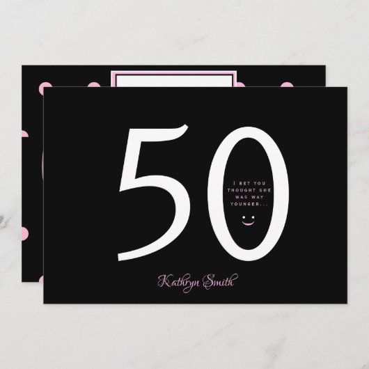 Je dacht vast dat ze jongere verjaardag was. kaart (Voorkant / Achterkant)