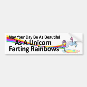 je dag is zo mooi als eenhoorn die regenbogen afsc bumpersticker