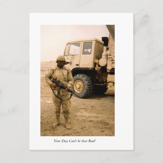 Je dag kan niet zo slecht zijn. briefkaart (Voorkant)