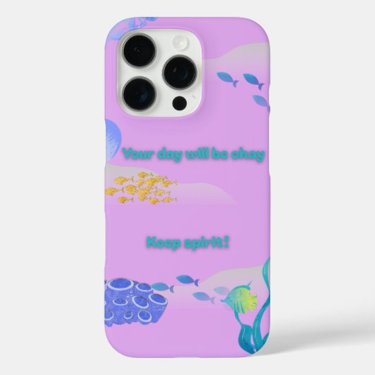 je dag komt goed iphone 16 pro hoes... Case-Mate iPhone case (Achterkant)
