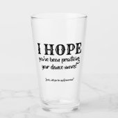 Je dans beweegt - Grappig Groomsman voorstel Glas (Voorkant)