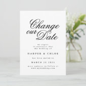 Je datum wijzigen save the date (Staand voorkant)