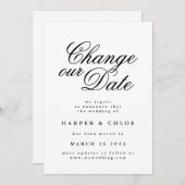 Je datum wijzigen save the date (Voorkant / Achterkant)