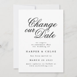 Je datum wijzigen save the date