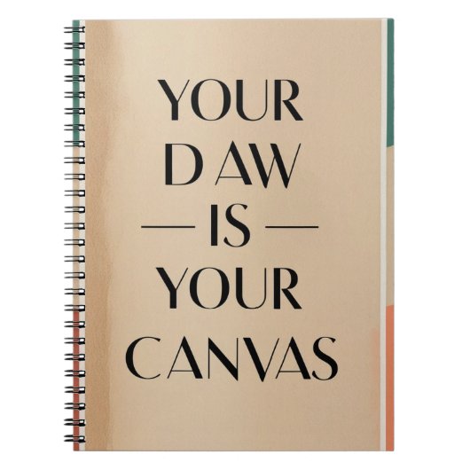 Je DAW is je canvas optie 2 Notitieboek (Voorkant)