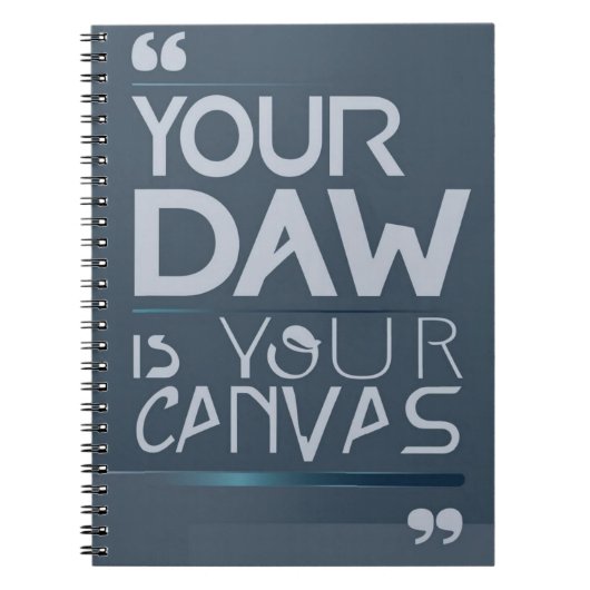 Je DAW is je canvas optie 3 Notitieboek (Voorkant)