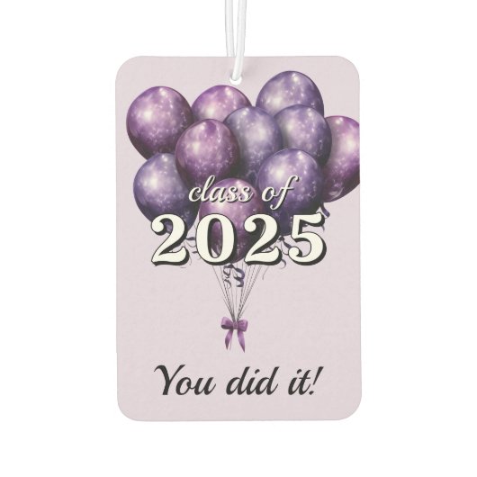 Je deed het Afstuderen Luchtverfrisser (Achterkant)