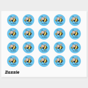 Je deed het Bee Sticker Sheet - Motivatie bij