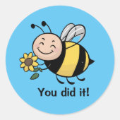 Je deed het Bee Sticker Sheet - Motivatie bij (Voorkant)