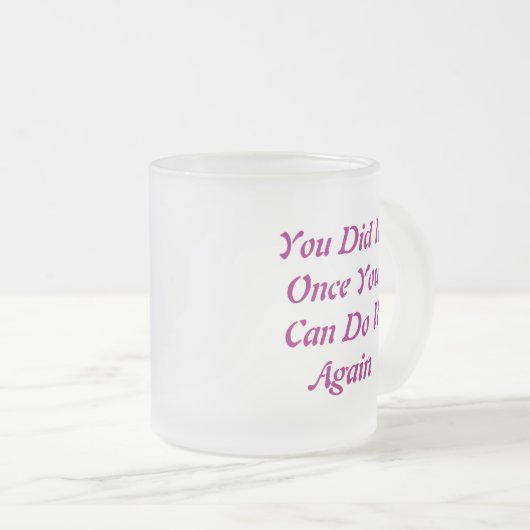 Je deed het eens dat je het weer kon doen... matglas koffiemok (Voorkant rechts)