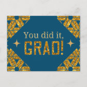 Je deed het Glitter Afstuderen Kaart (Voorkant)