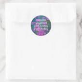 je denken bijstellen ronde sticker (Tas)