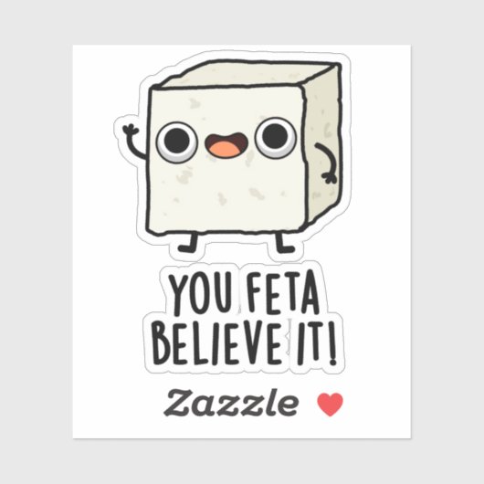 Je denkt dat het grappige kaak is sticker (Vel)