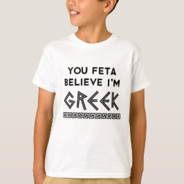 Je denkt dat ik het Griekse Kind Unisex T-shirt be