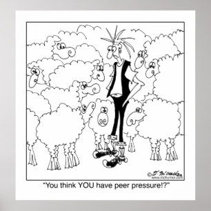 Je denkt dat je collegiale druk hebt! poster