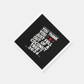 Je denkt dat je net uit een kokosnootboom gevallen servet (Hoek)