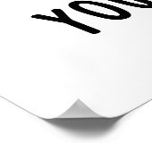 Je denkt dat je wat grappig eten hebt verloren poster (Hoek)