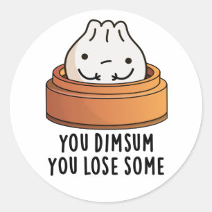 Je denkt dat je wat grappig eten hebt verloren ronde sticker
