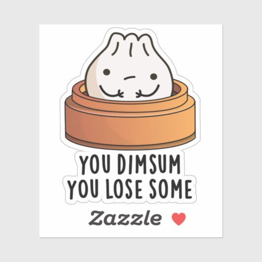 Je denkt dat je wat grappig eten hebt verloren sticker (Vel)