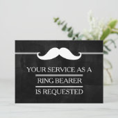 Je dienst als bruidsjonker Ringdrager verzoek Kaart (Staand voorkant)