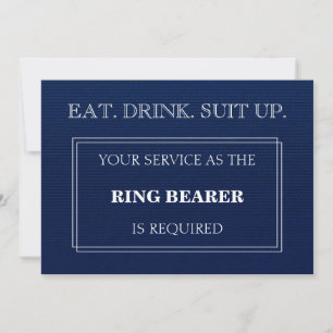 Je Dienst Als De RINGDRAGER Is Vereist Blauw Kaart