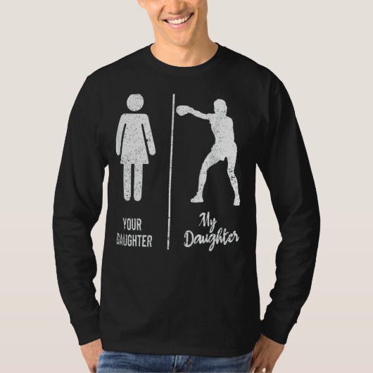 Je dochter Mijn dochter Boxer Fat T-shirt (Voorkant)
