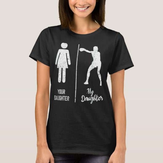 Je dochter Mijn dochter Boxer Fat T-shirt (Voorkant)