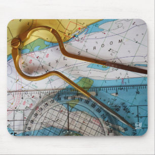 Je doelen bereiken door een koers uit te zetten. muismat