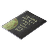 Je Doelstellingen Snel Softball Chalkboard Notitieboek (Linkerzijde)