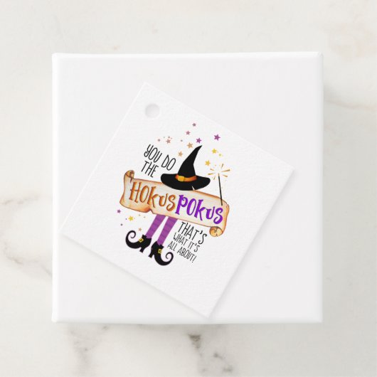 Je doet de Hokus Pokus Witch Magic ID982 Bedankjes Labels (In situ)