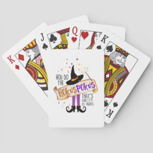 Je doet de Hokus Pokus Witch Magic ID982 Pokerkaarten