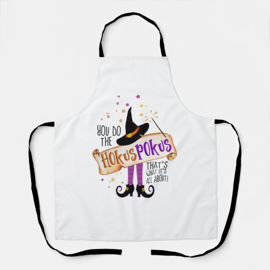 Je doet de Hokus Pokus Witch Magic ID982 Schort (Voorkant)