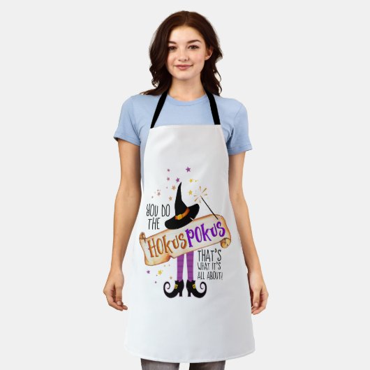 Je doet de Hokus Pokus Witch Magic ID982 Schort (Gedragen)
