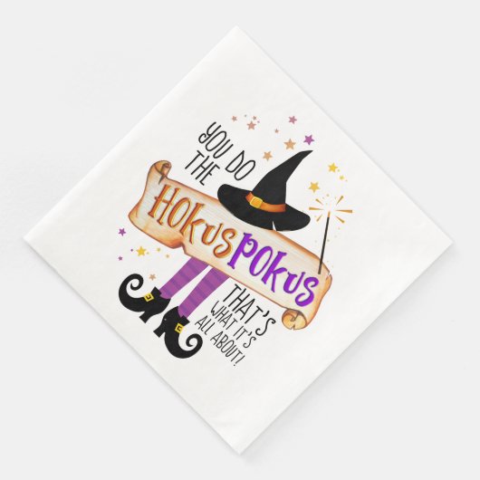 Je doet de Hokus Pokus Witch Magic ID982 Servet (Hoek)