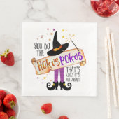 Je doet de Hokus Pokus Witch Magic ID982 Servet (Insitu)