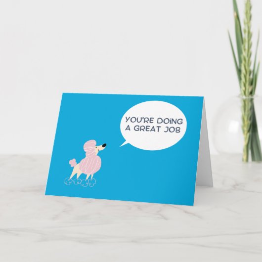 Je doet een geweldig Wenskaart Bedankkaart (Voorkant)