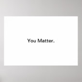 Je doet er toe. poster (Voorkant)