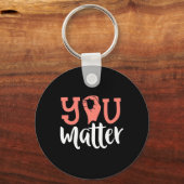 Je doet ertoe doof bewustzijn ASL gebarentaal soor Sleutelhanger (Voorkant)