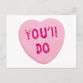 Je doet Funny Valentijnsdag Heart Snoep Feestdagenkaart (Voorkant)