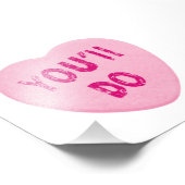 Je doet Funny Valentijnsdag Heart Snoep Foto Afdruk (Hoek)
