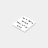 Je doet genoeg - Aangepaste aanmoedigingspad Post-it® Notes (Schuin)